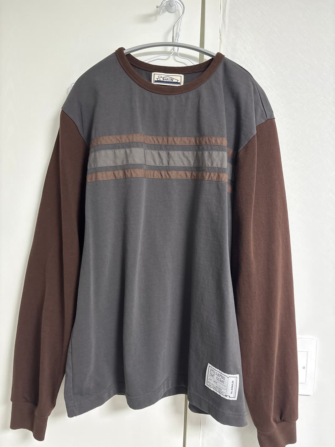 사로스 saros 롱슬리브 차콜 2사이즈 상품이미지1