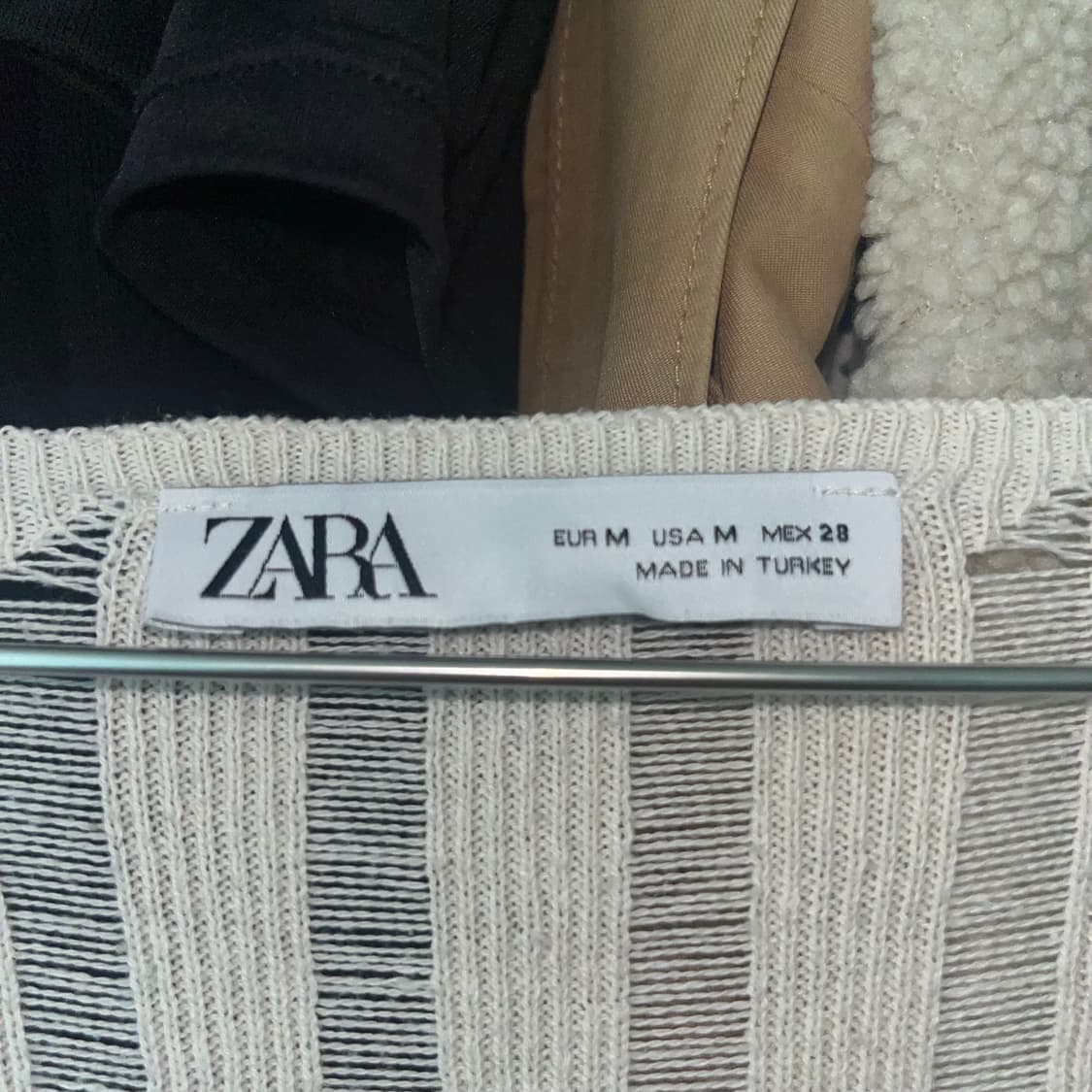 Zara 아이보리 니트 M 상품이미지3