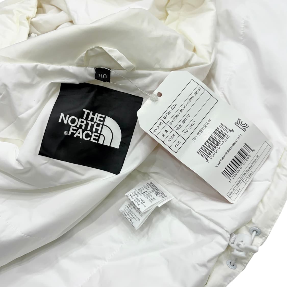 (새상품) 노스페이스 평창 올림픽 2018 누빔 바람막이 자켓 (110) 상품이미지3