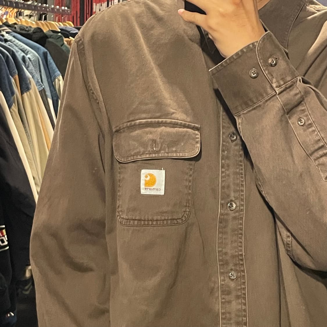 [IM] carhartt 칼하트 브라운 긴팔셔츠 상품이미지5
