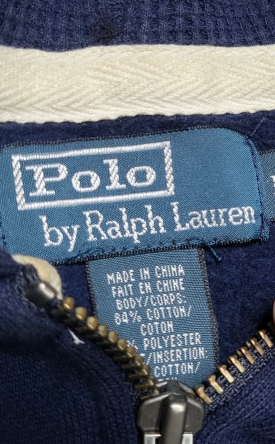 폴로 후드집업 네이비 상품이미지3