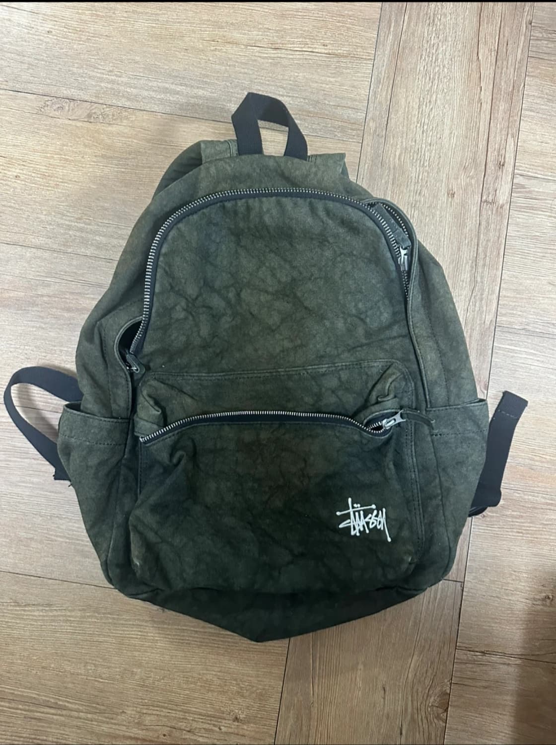 스투시 캔버스 백팩 워시드 상품이미지1