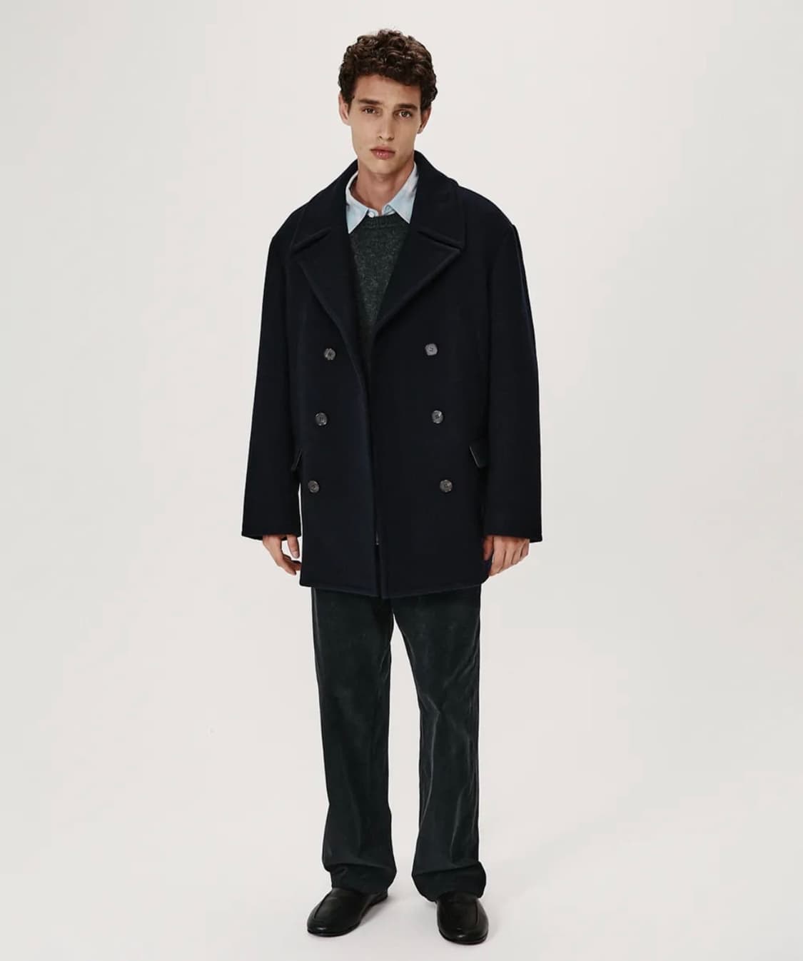 셔터 25fw FM FELT 피코트 네이비 s 상품이미지1