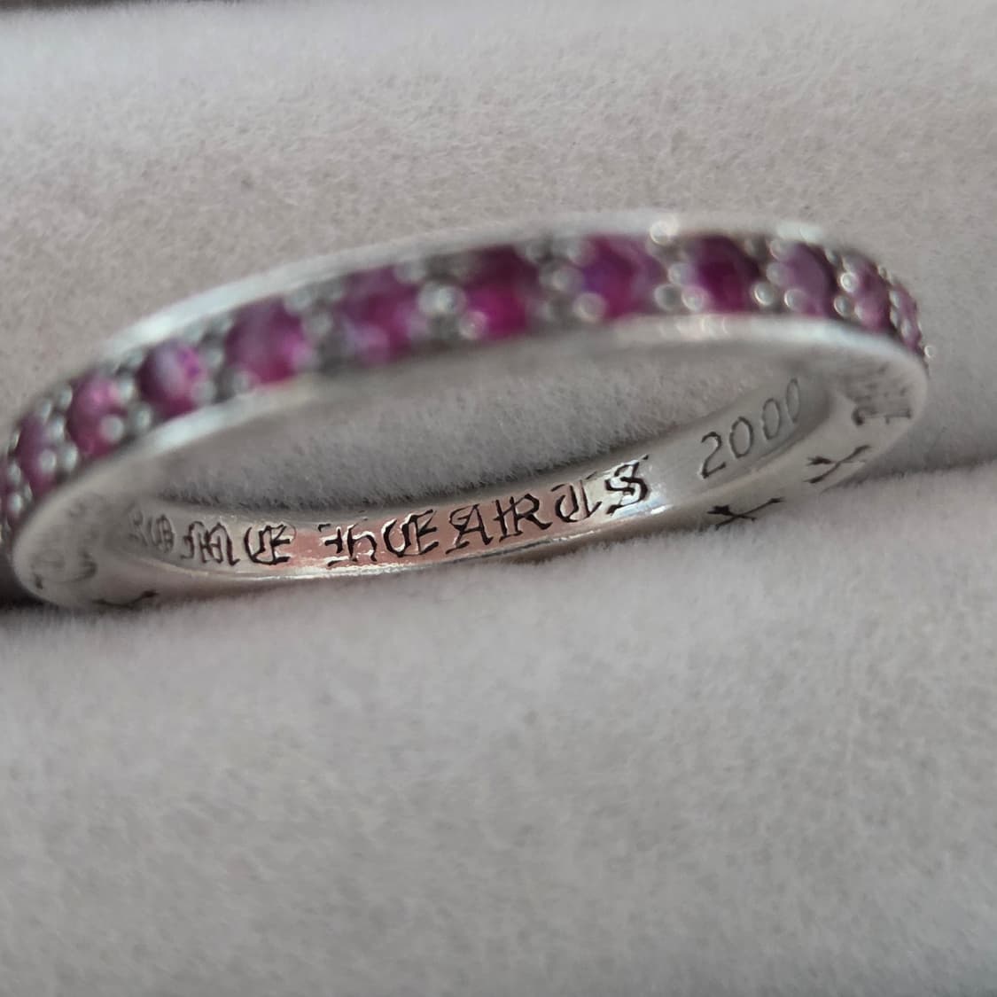 크롬하츠 TFL링 핑크사파이어 풀파베 US6.5 상품이미지5