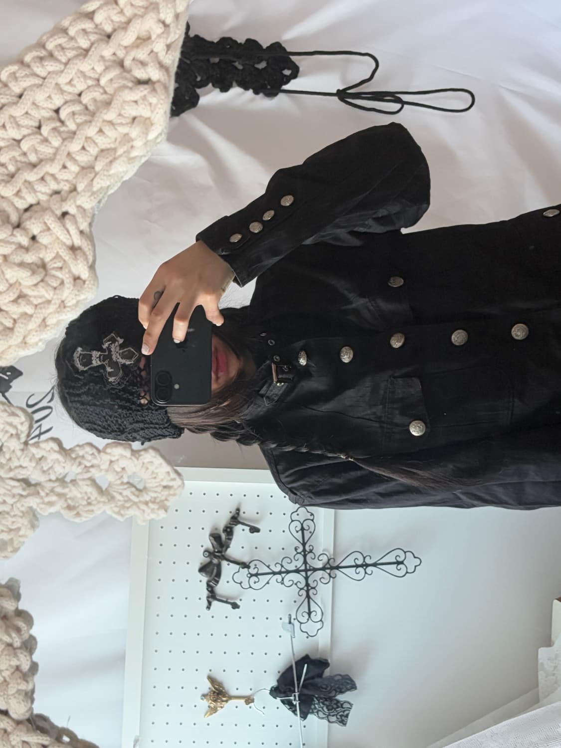 Black Neck Buckle Detail Jacket 상품이미지5
