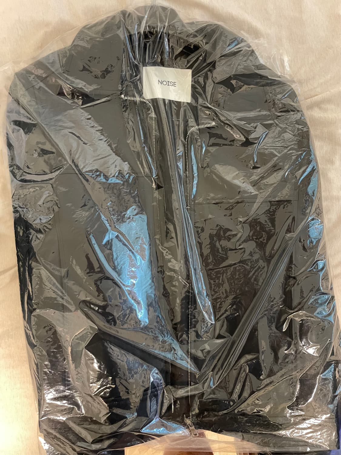 노이즈 신세틱 레더 투웨이 싱글 자켓 - 블랙 XL 상품이미지1