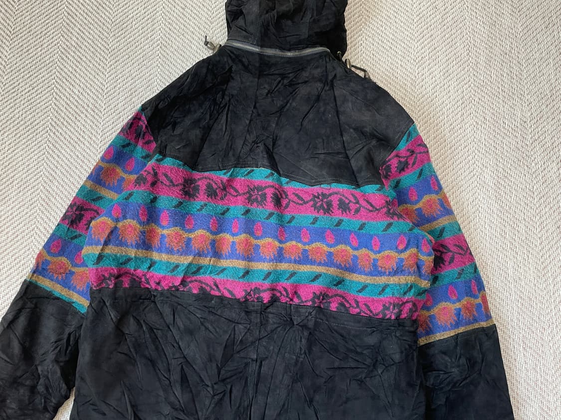 빈티지 스웨이드 에스닉 패턴 후디드 파카  J03670 상품이미지7