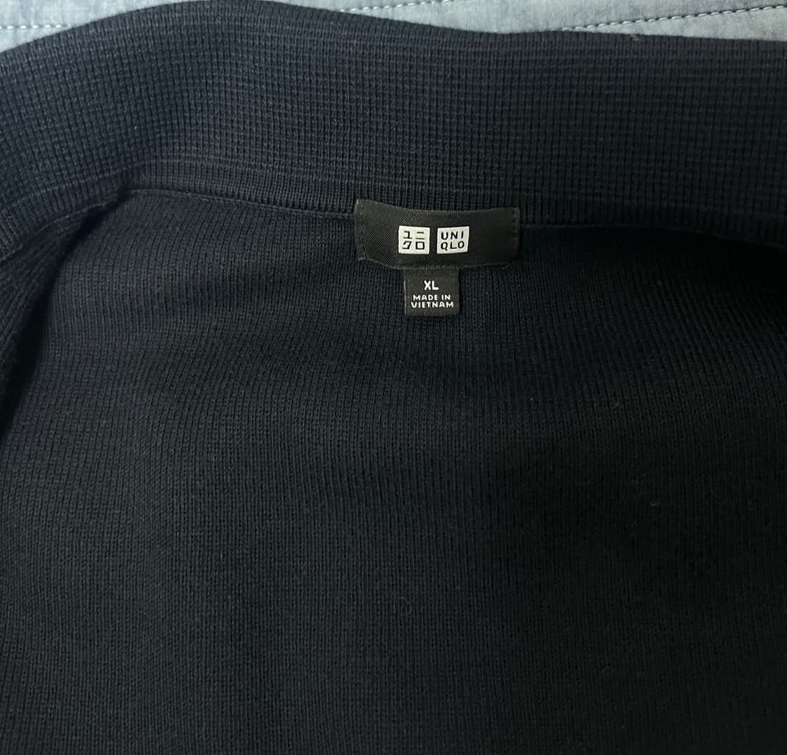 유니클로 / 밀라노 립 셔츠 가디건 다크네이비 / XL 상품이미지3