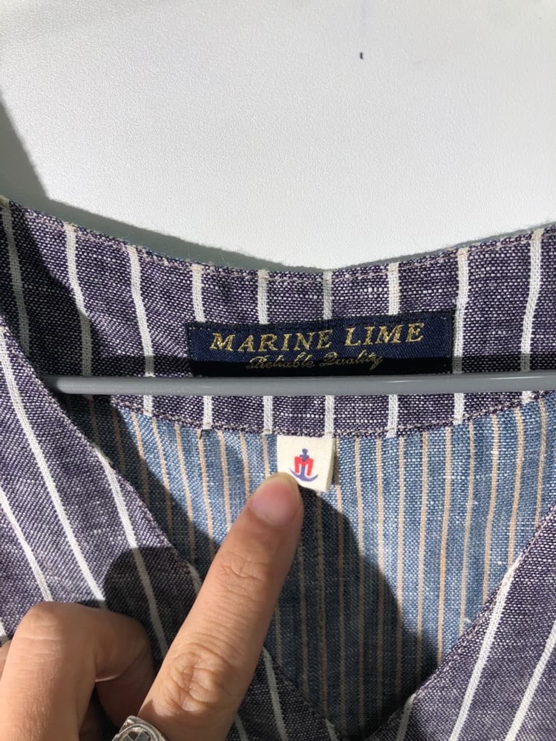 marine lime 린넨 베스트 상품이미지4