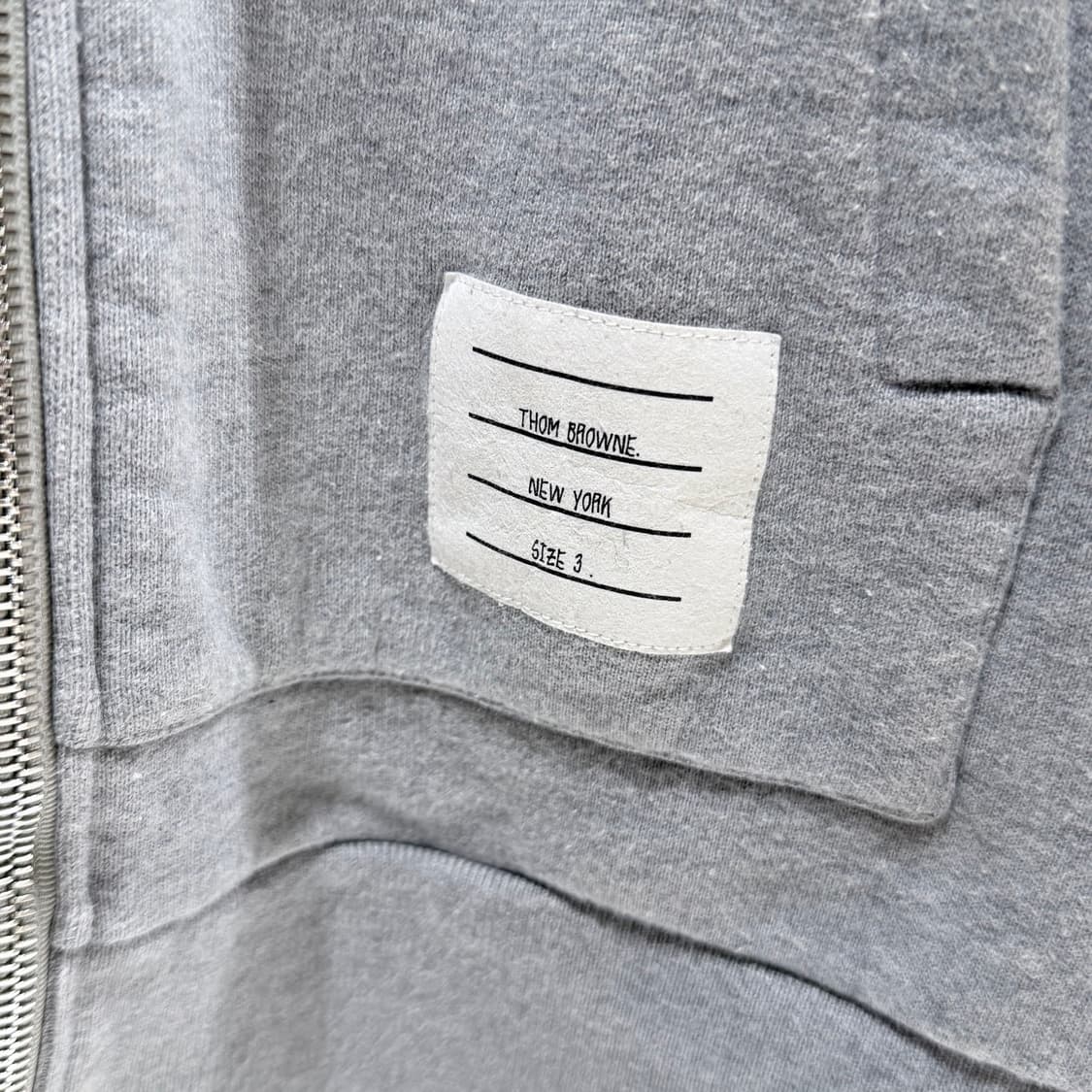 (A+/3) / 톰브라운 클래식 루프백 센터 백 스트라이프 집업 후드집업 상품이미지5