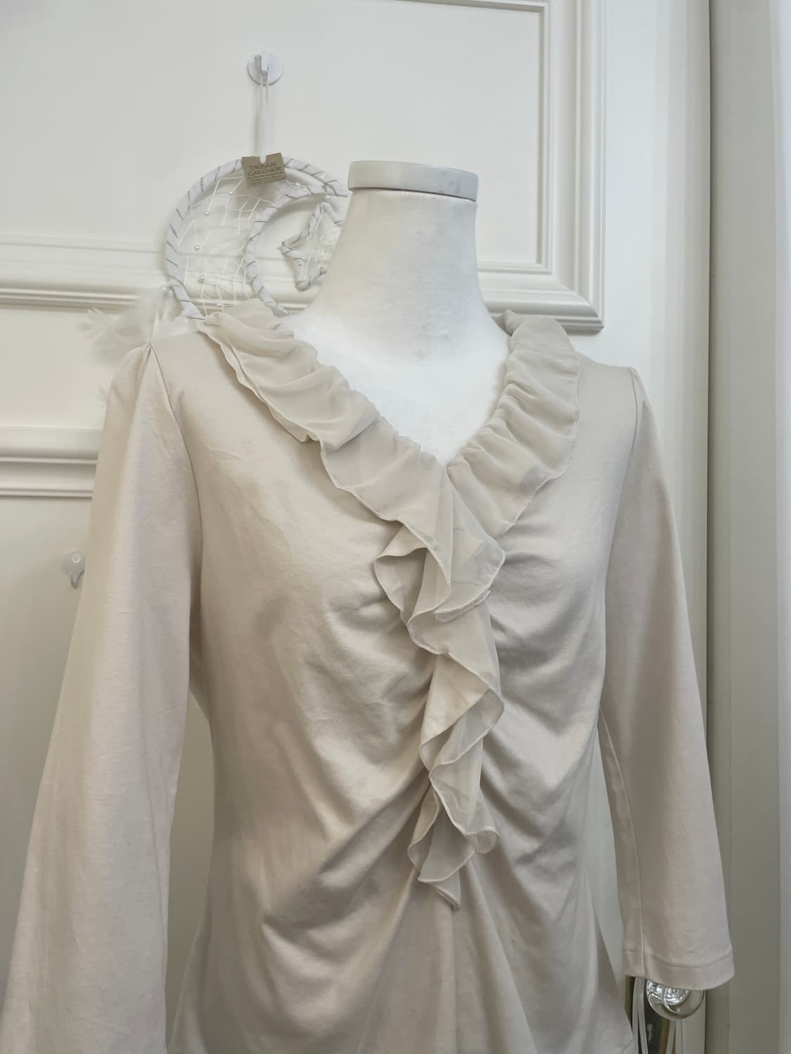 KUMIKYOKU stone beige ruffle point puff 상품이미지5