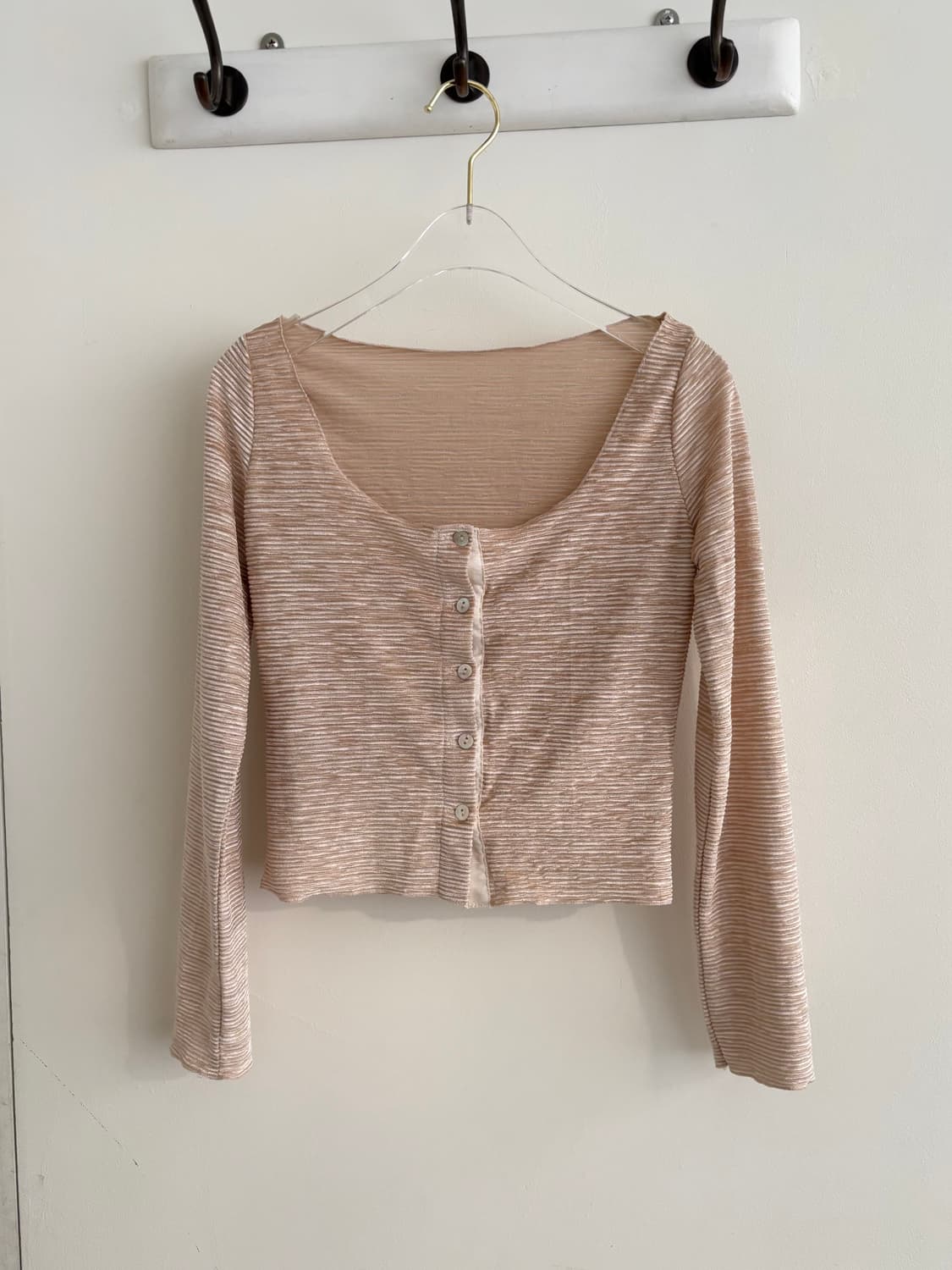 fruitybooty 쫀쫀 골지 가디건 xs-s 상품이미지3