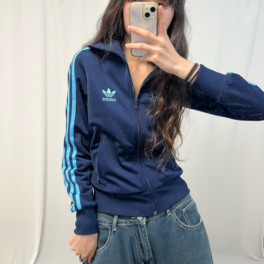Adidas navy & sky Firebird jersey 상품이미지3