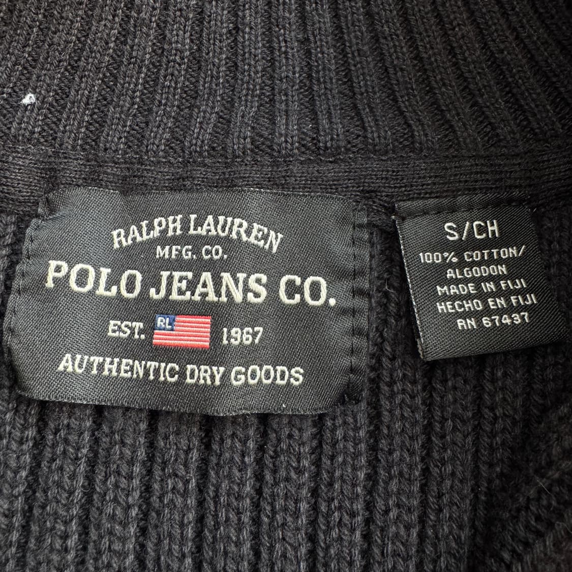 폴로 아노락 성조기 스몰로고 딱붙 니트 상품이미지5