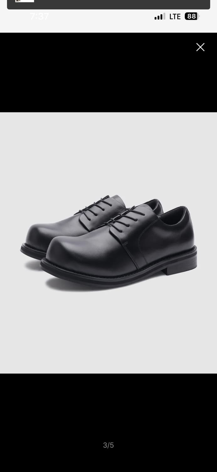 식스핏 더비슈즈 260 새상품 상품이미지1