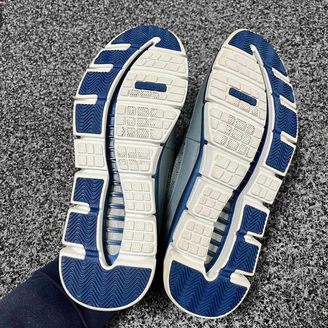 소다 콤비 블루 윙팁 슈즈 270 상품이미지2