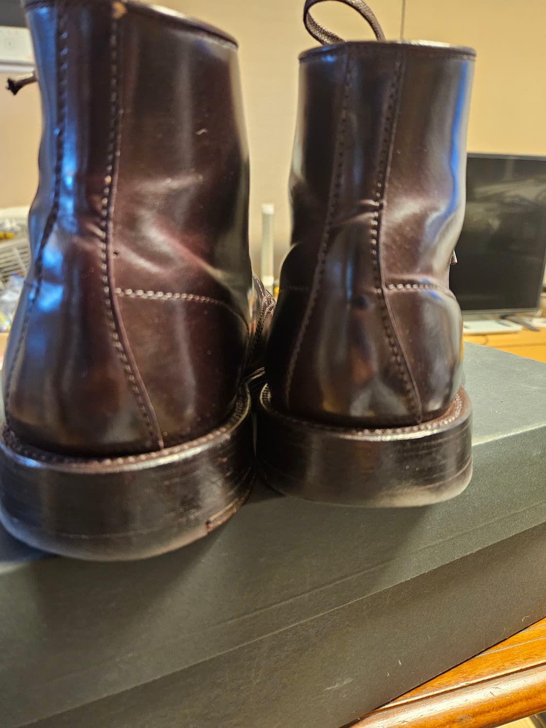 알든 40288H 코도반 탱커부츠 버건디 6E 상품이미지5