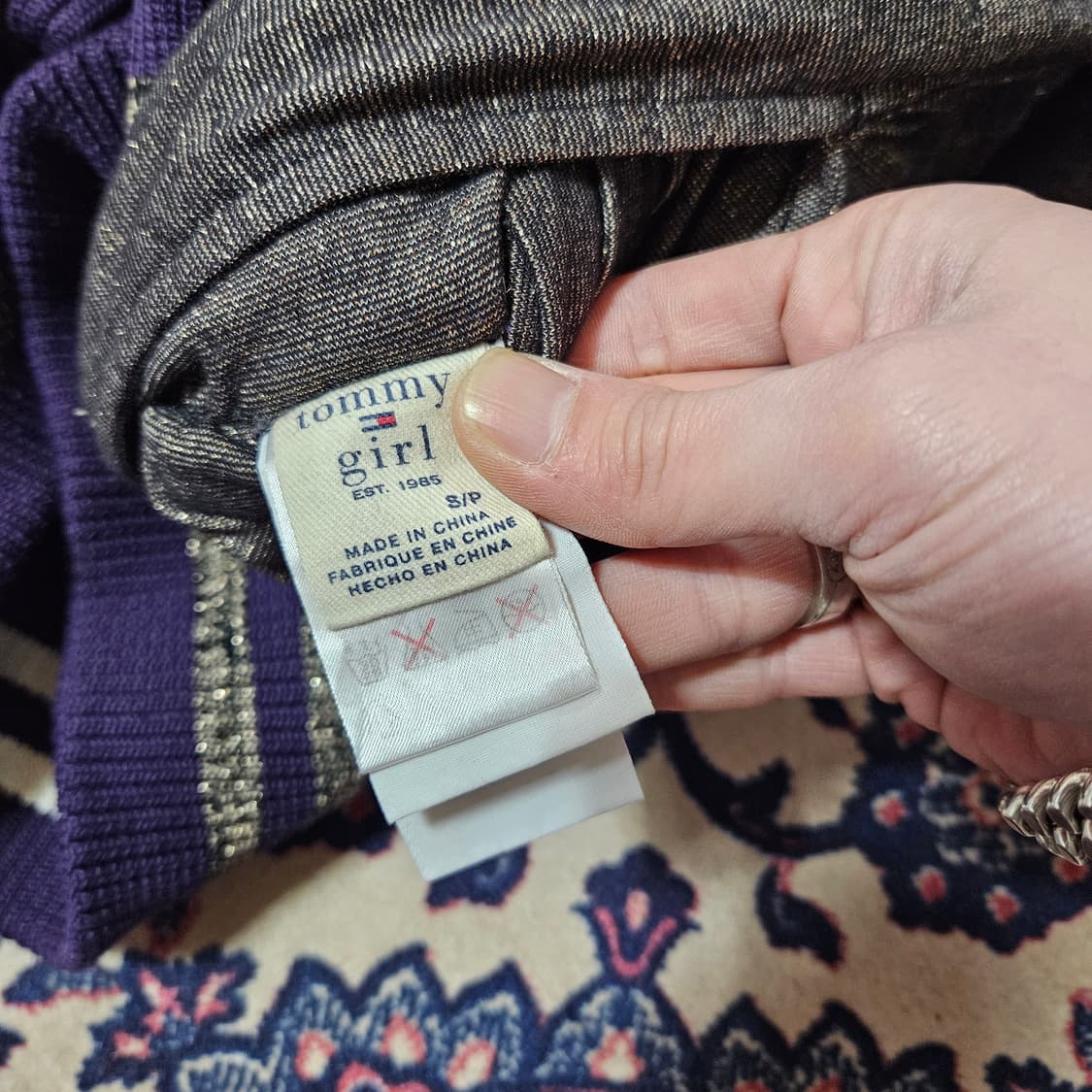 타미걸(Tommy girl) 00's Y2k 리버시블 후드퍼 자켓 S 상품이미지9