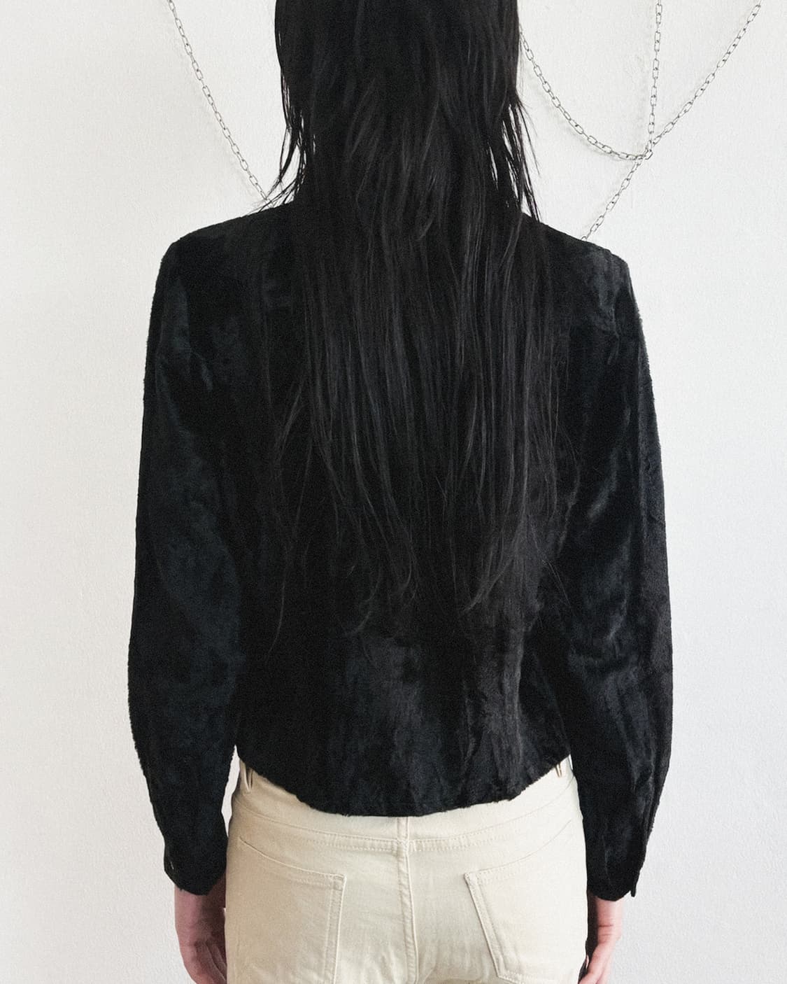 jpn vtg faux fur cropped zipper jacket 상품이미지4