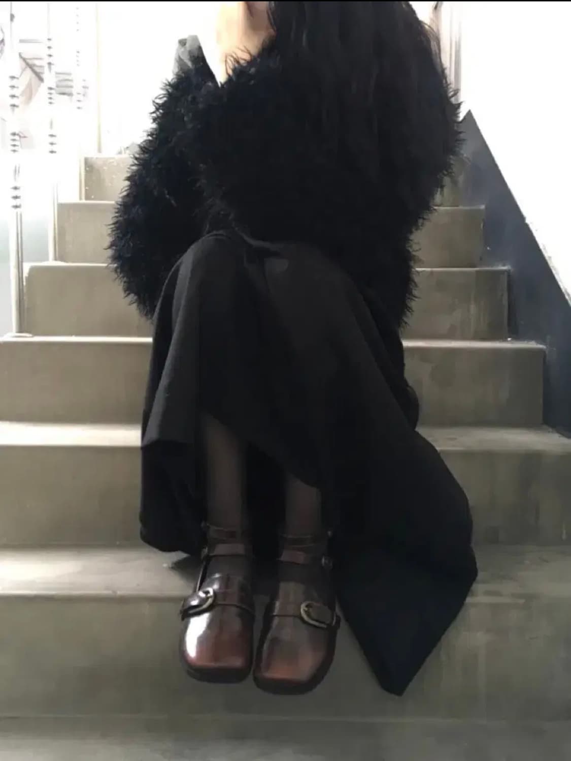 주름롱스커트 M 상품이미지2