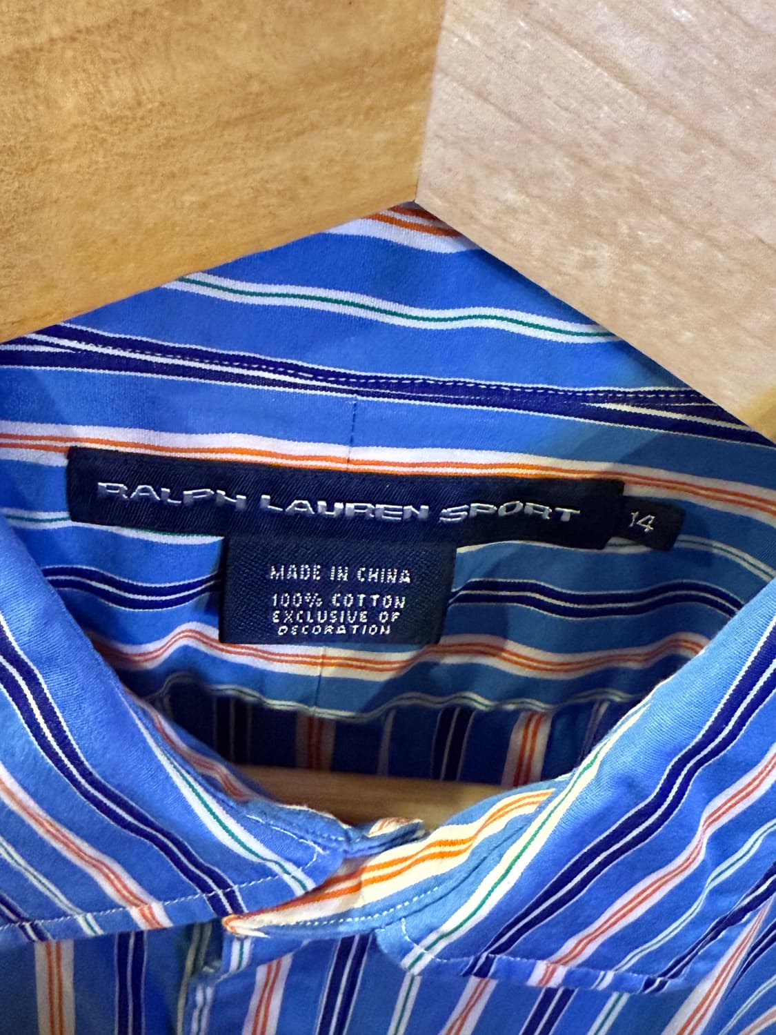 폴로스포츠 블루 스트라이프 셔츠 상품이미지2