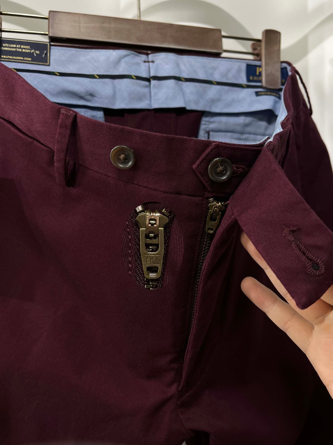 폴로 랄프로렌 버건디 트라우저 치노 팬츠 상품이미지8