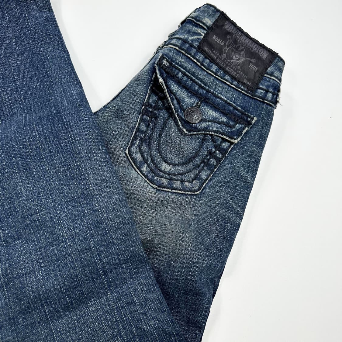 트루릴리전 usa 워싱 슬림 데님팬츠 (24인치 여성추천) 상품이미지1