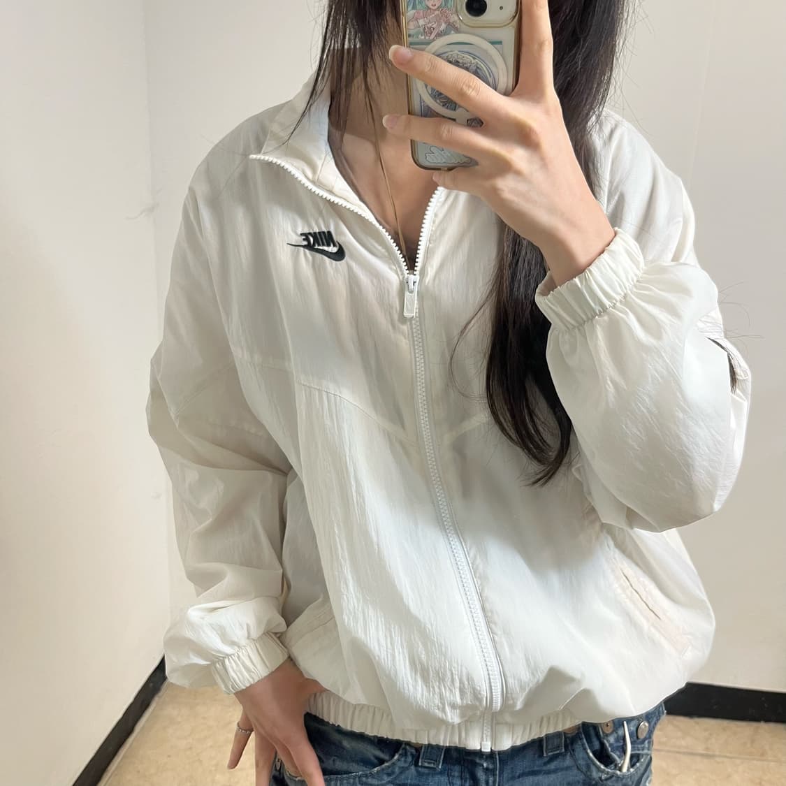 Nike White Windbreaker 상품이미지2