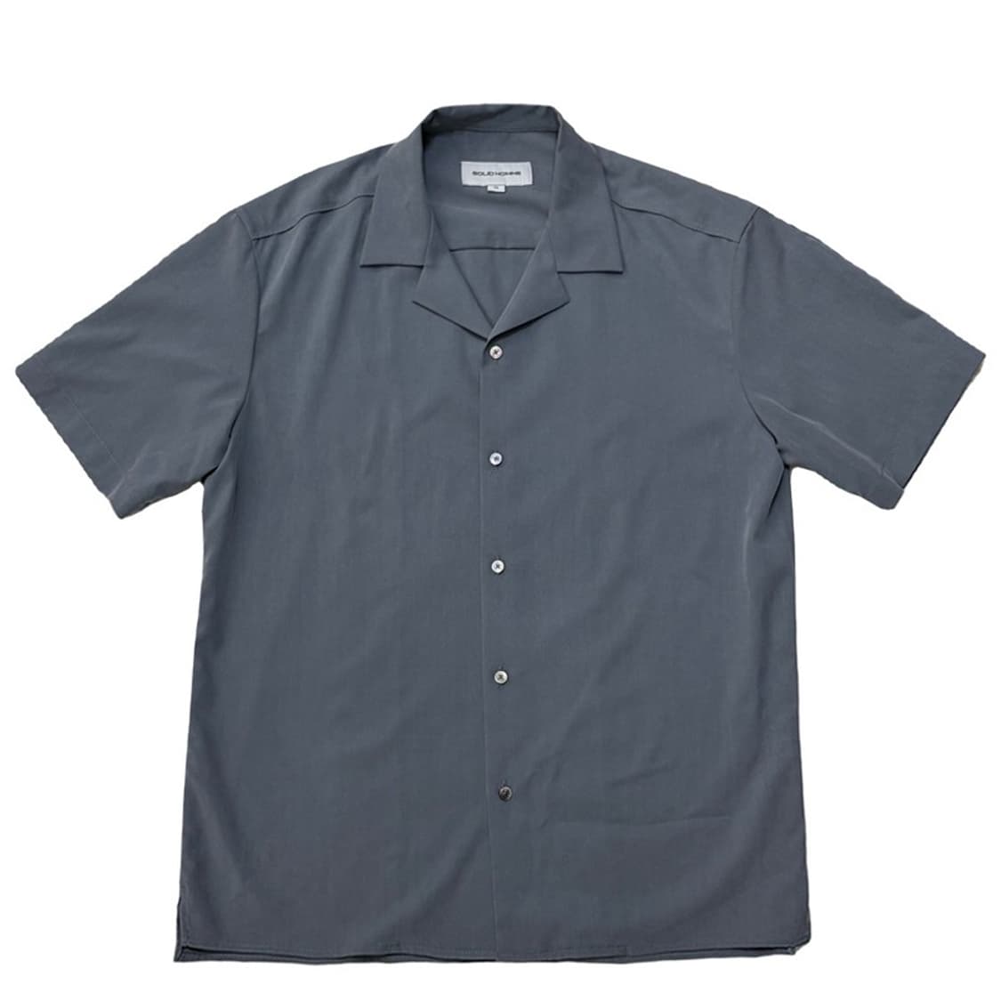 WOOYOUNGMI(솔리드옴므) 그레이블루 반팔 셔츠 46 상품이미지1