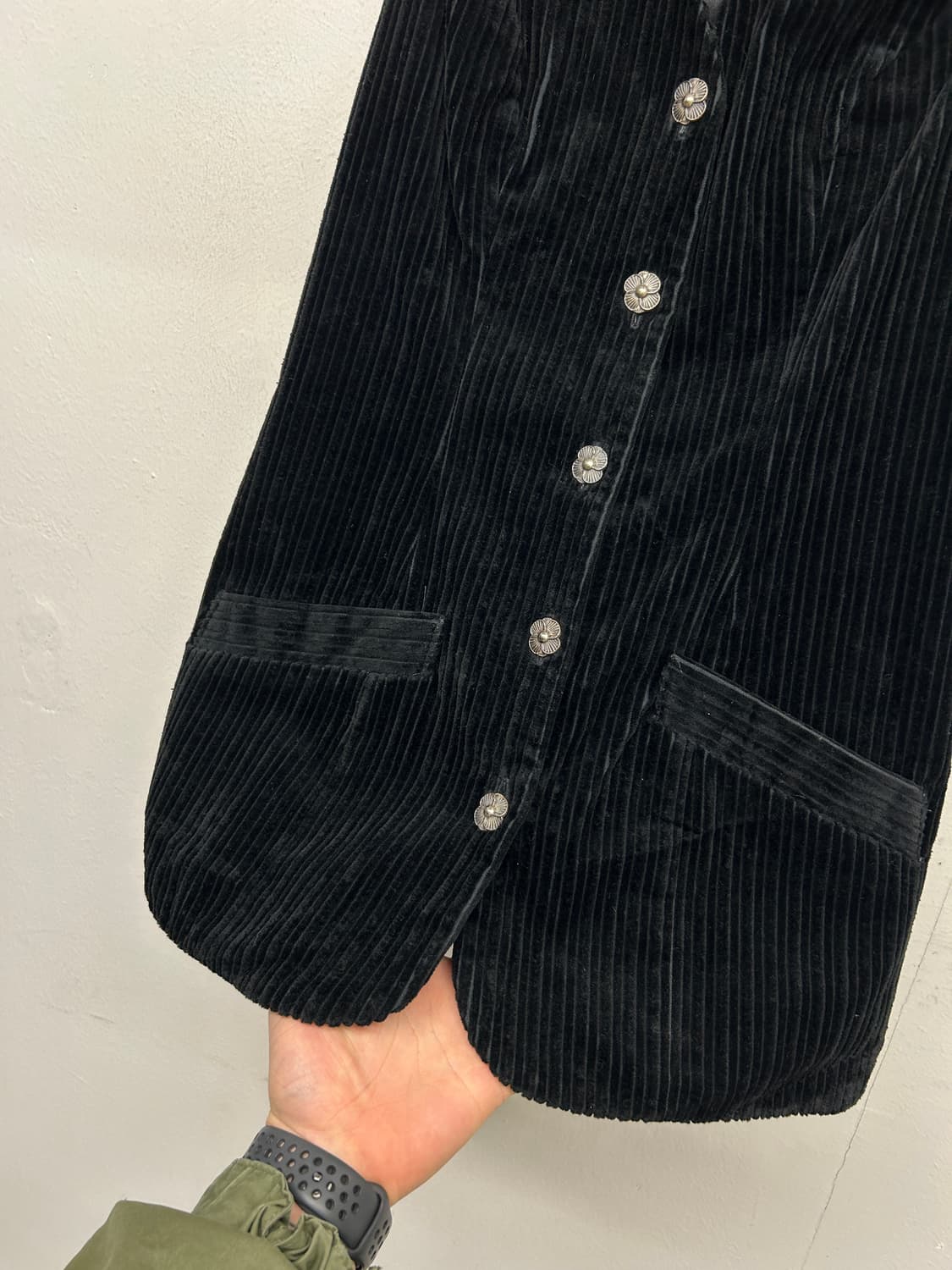 90s USA GUESS 블랙 코듀로이 조끼 상품이미지4