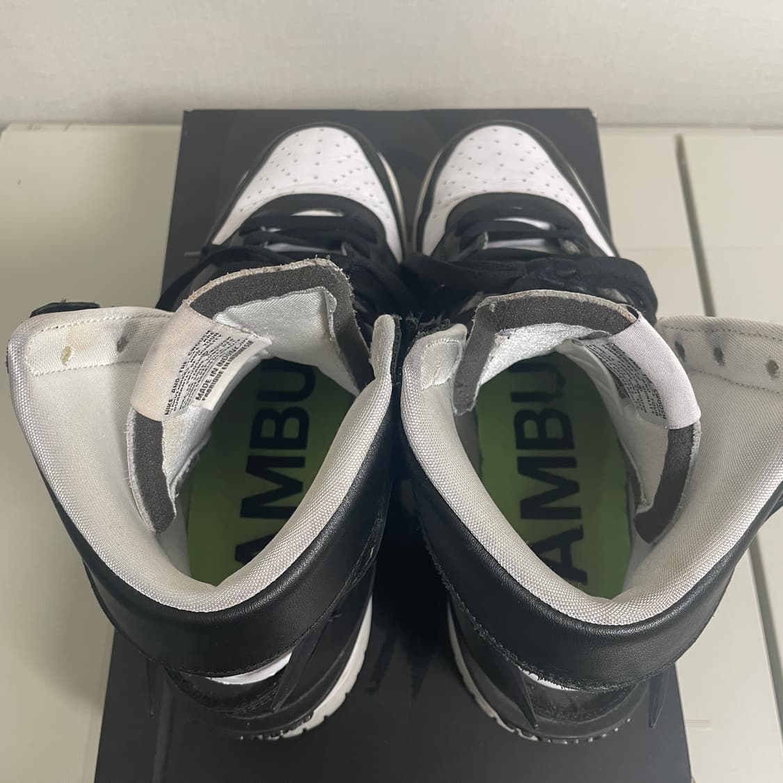 나이키 앰부쉬 덩크 하이 블랙 270 상품이미지3