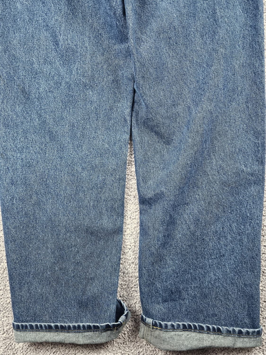 칼하트 밴딩 패치드 커스텀 데님 워크팬츠 (40X30) / 10347 상품이미지10