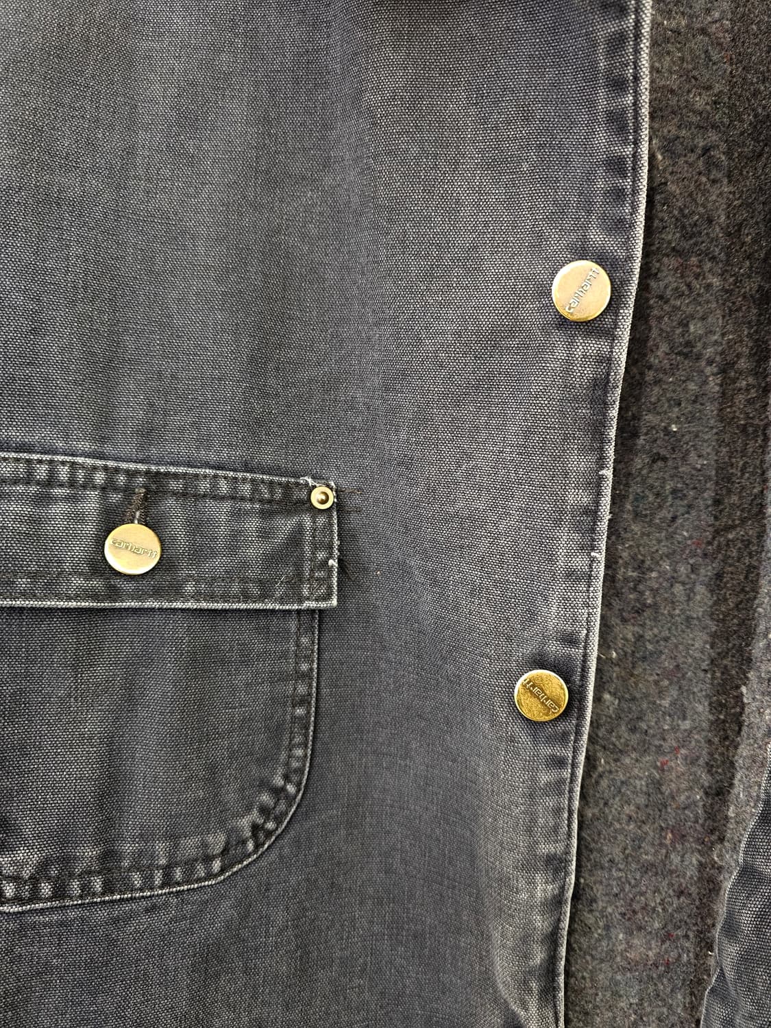 Carhartt 워싱네이비 워크자켓(겨울라이닝) 상품이미지4