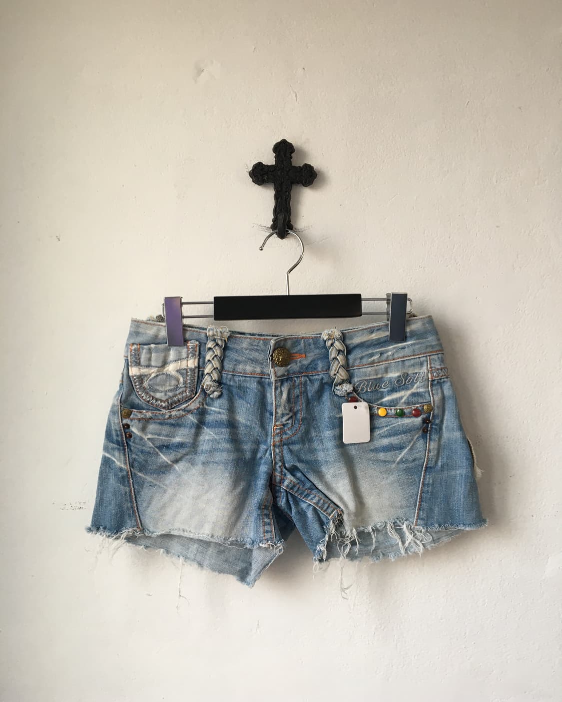 Red pepper denim short 상품이미지1