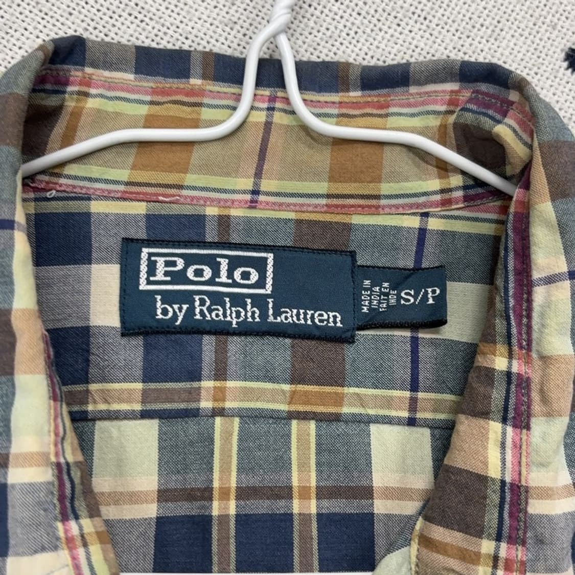 폴로 랄프로렌 투포켓 빈티지 체크 셔츠 S P00033 상품이미지2