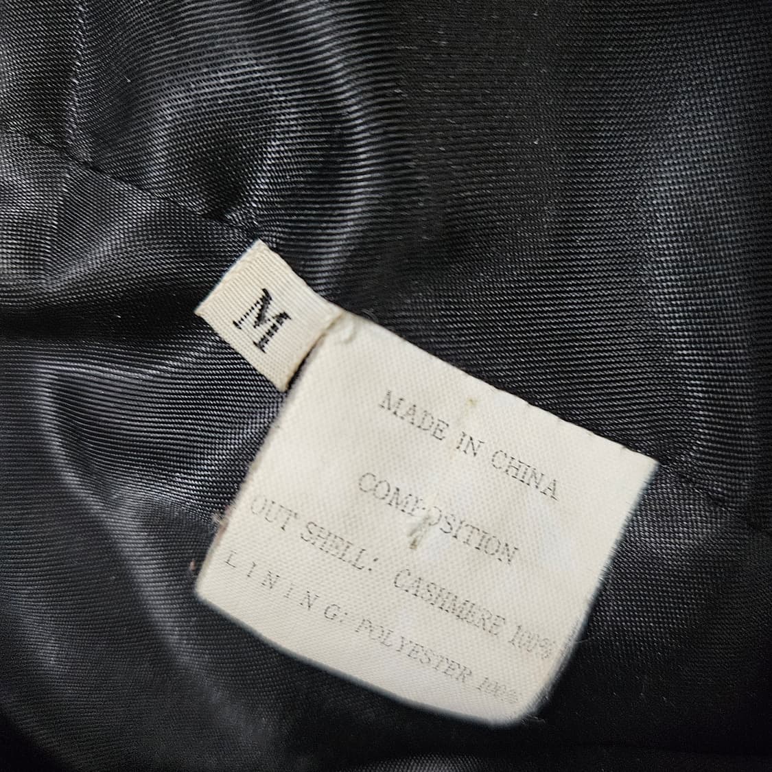 검정색 캐시미어100 롱 코트 자켓 남자100~105 상품이미지9