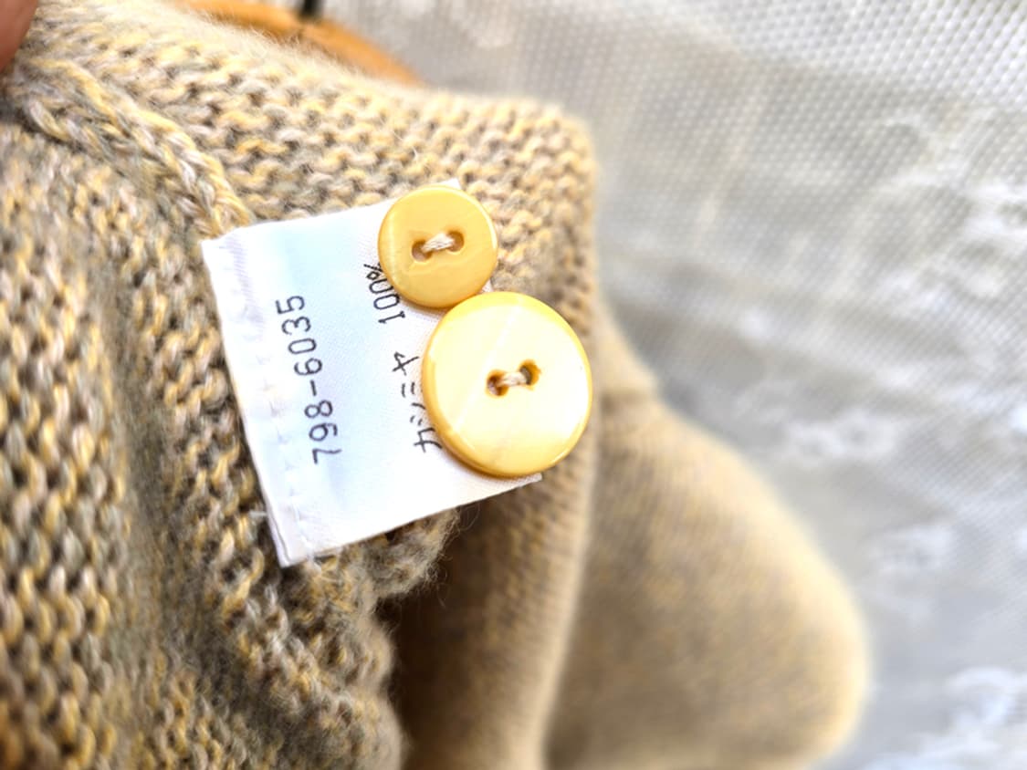 캐시미어 100% 니트 버튼 자켓 상품이미지7
