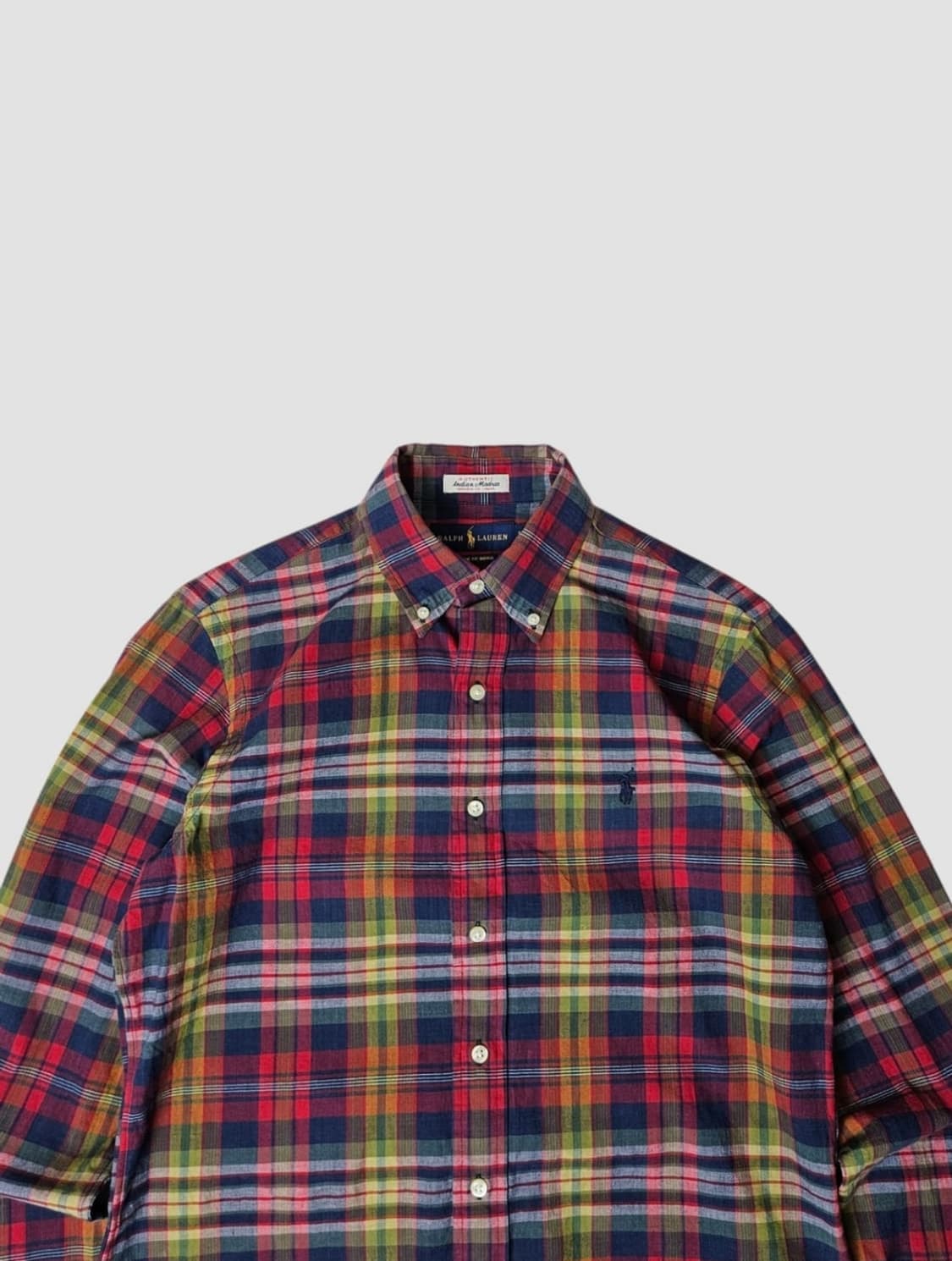 폴로 랄프로렌 신형 마드라스 체크셔츠 QR S 상품이미지4