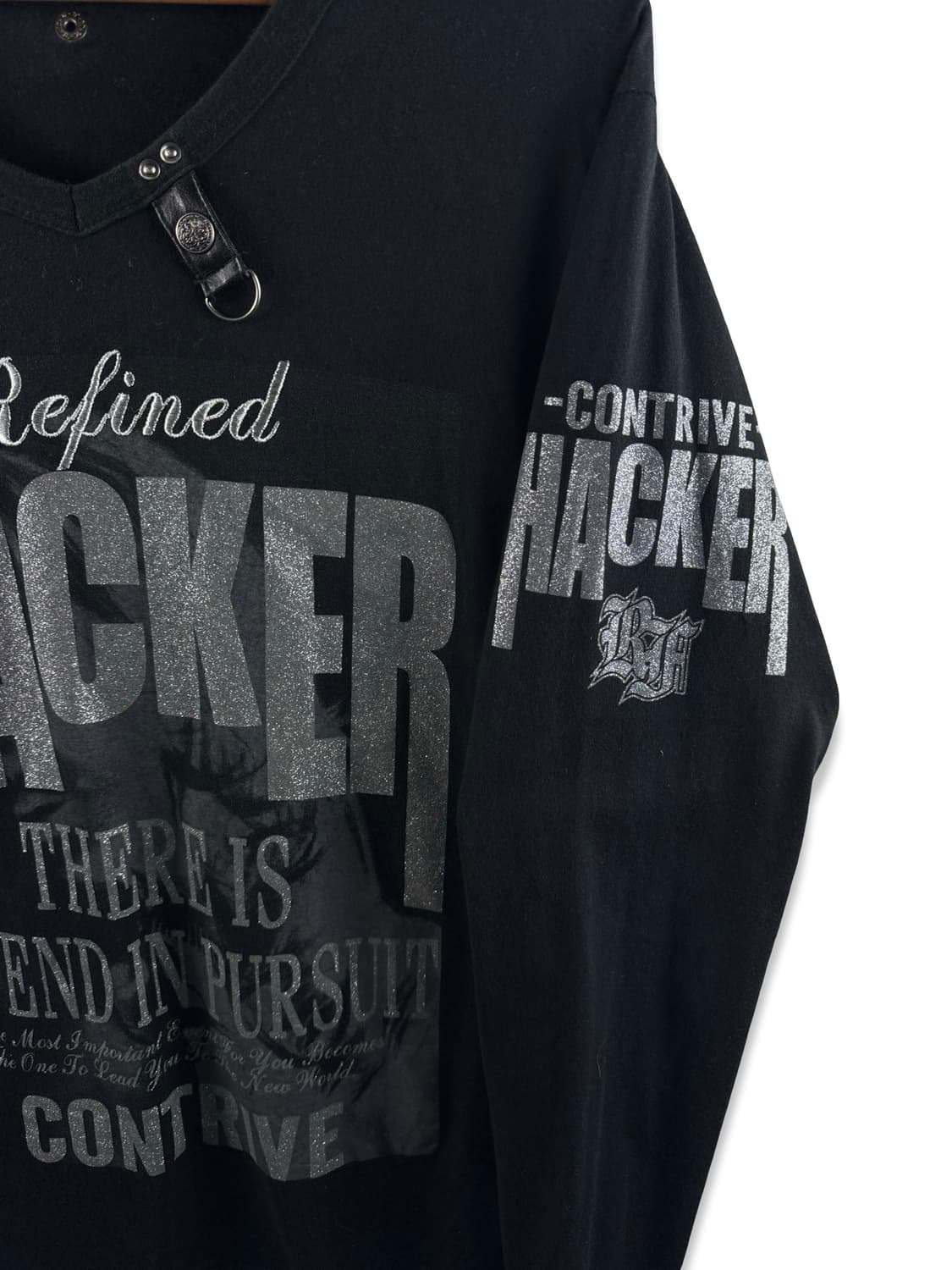 JPN Y2K 글리터 레터링 롱슬리브2569 상품이미지4