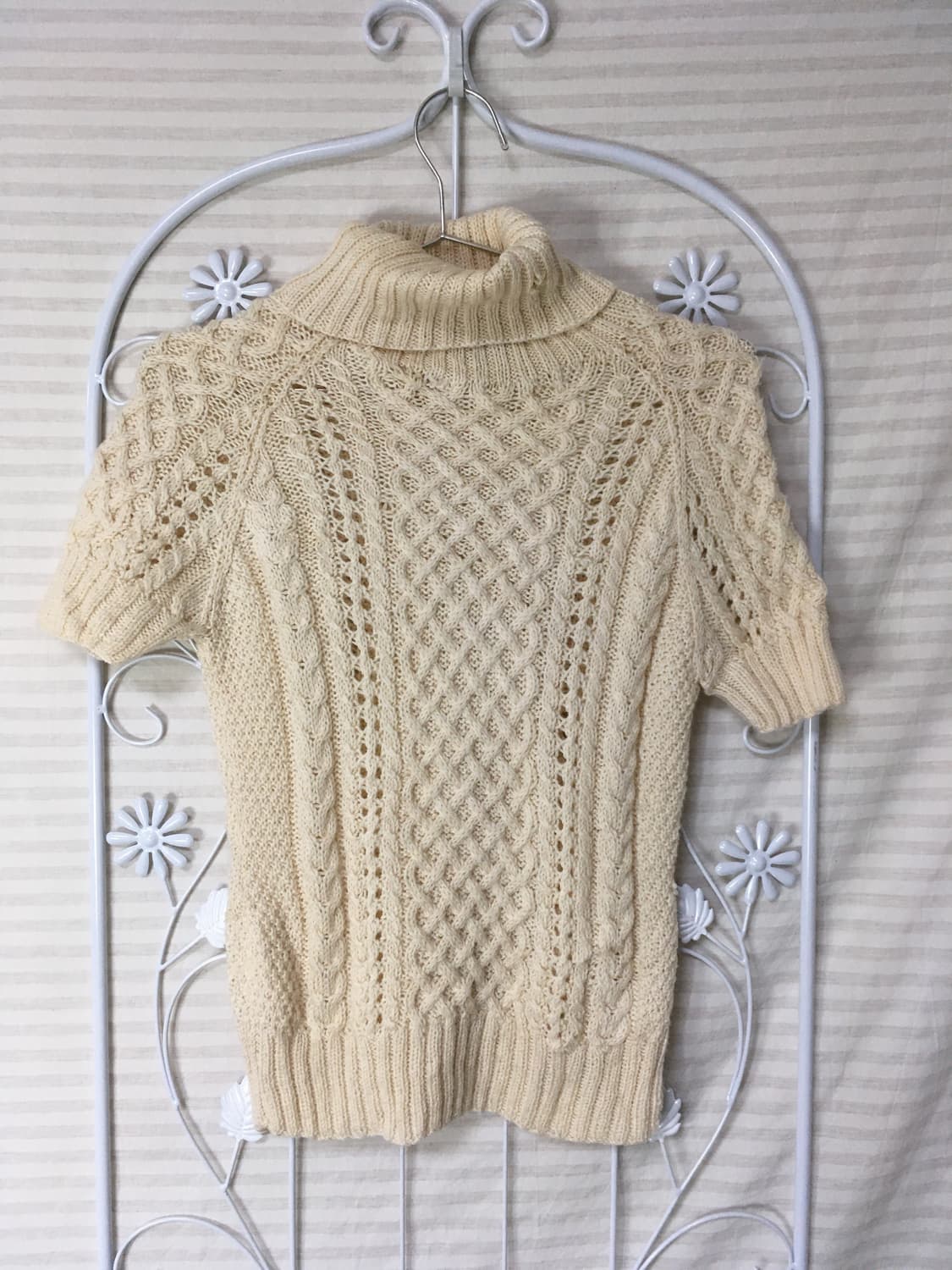 빈티지 아이보리 목폴라 니트 y2k 스트릿 갸루 펑키 일본빈티지679 상품이미지1