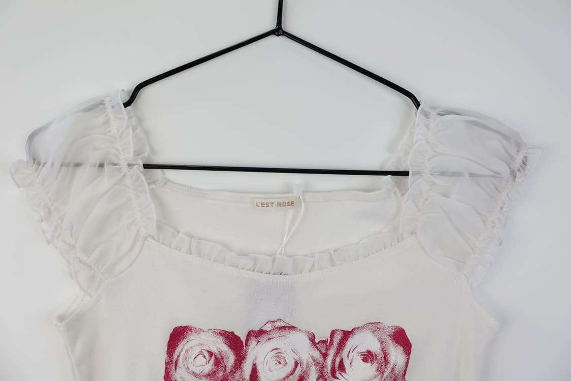 Lest Rose Graphic Short Sleeve T-Shirts 상품이미지6