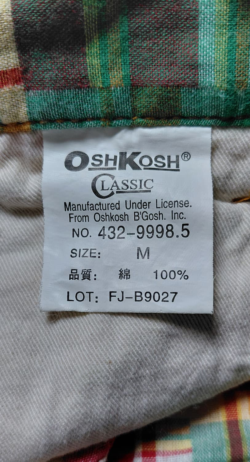 [M] 오슈코슈(OshKosh) 패치워크 마드라스 체크 워크 하프팬츠 상품이미지6