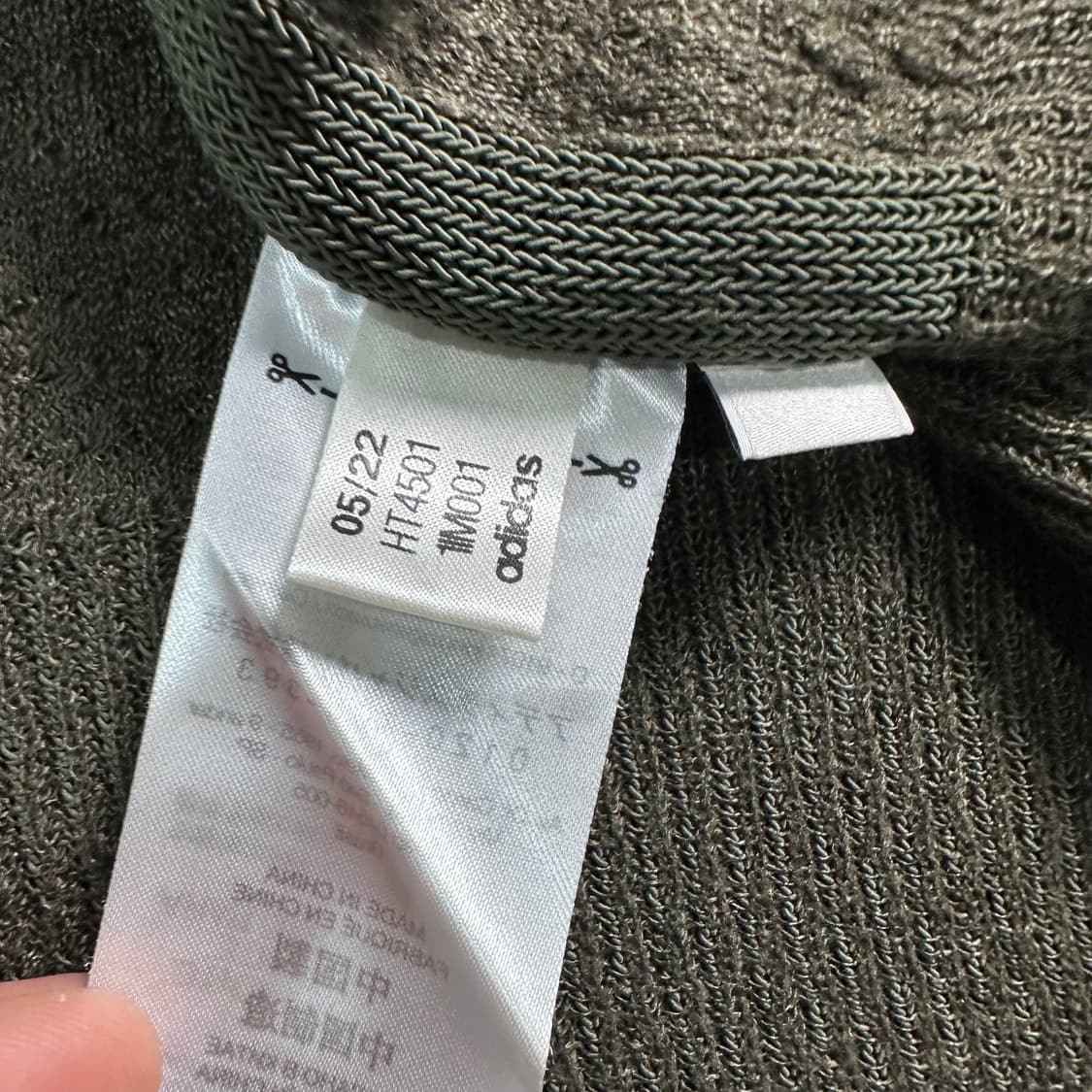 Y-3 로고 카키 크루넥 니트 상품이미지8