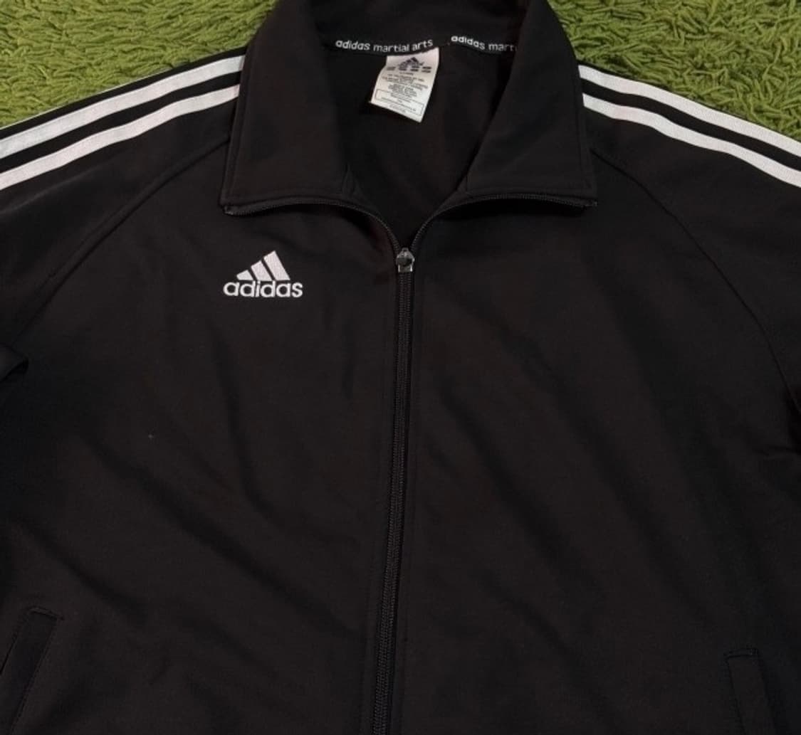 아디다스 블랙 검정 트랙탑 져지집업 100/L 상품이미지2