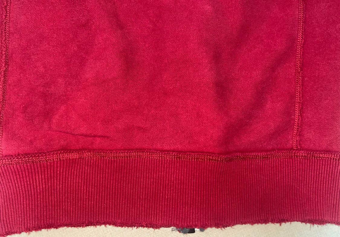 아베크롬비 양홍원 착용 기모 후드집업 후디 기모 레드 아담스 마운틴 상품이미지7