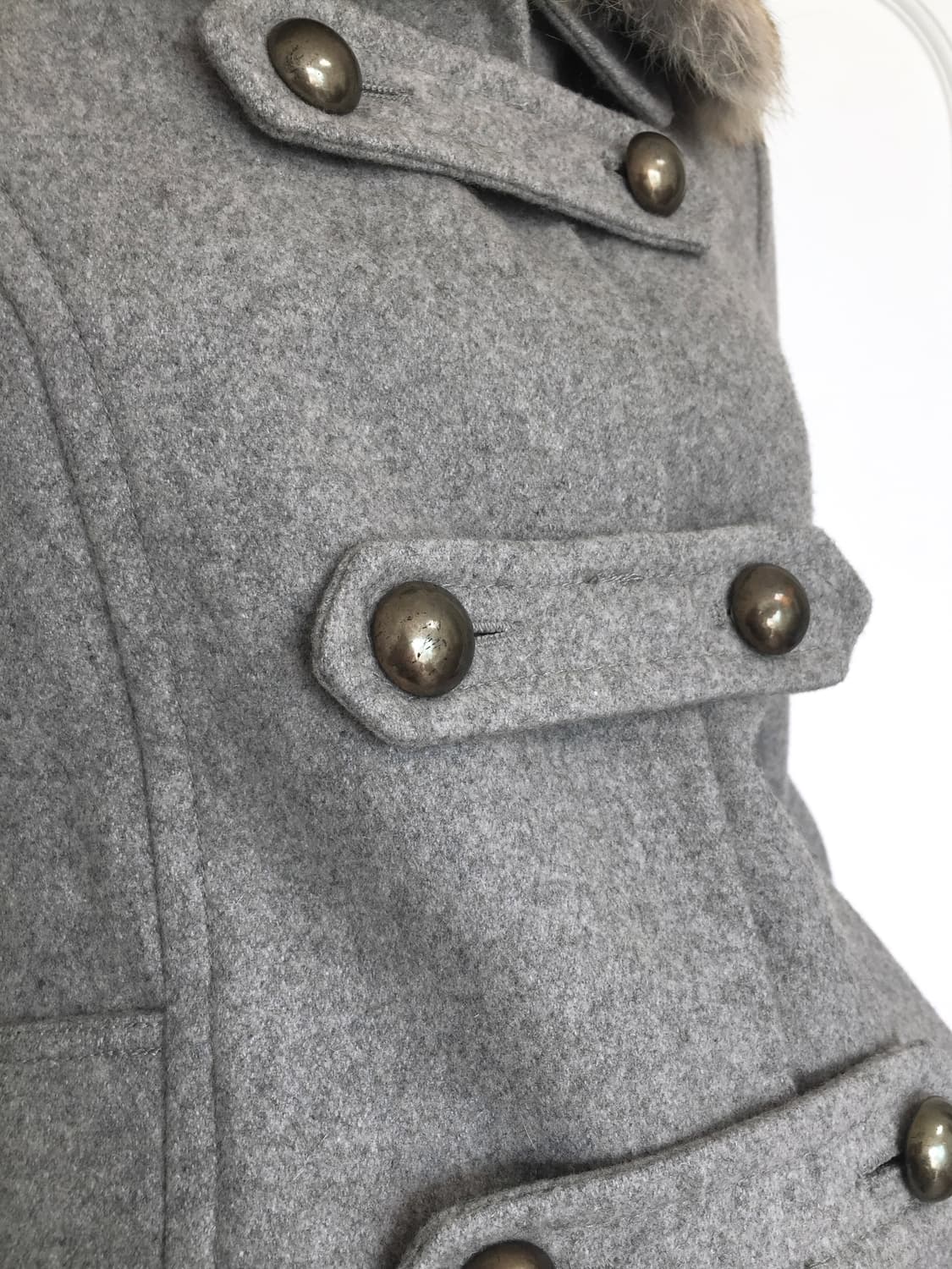 Japanese   Rabbitfur  Double button JK 상품이미지9