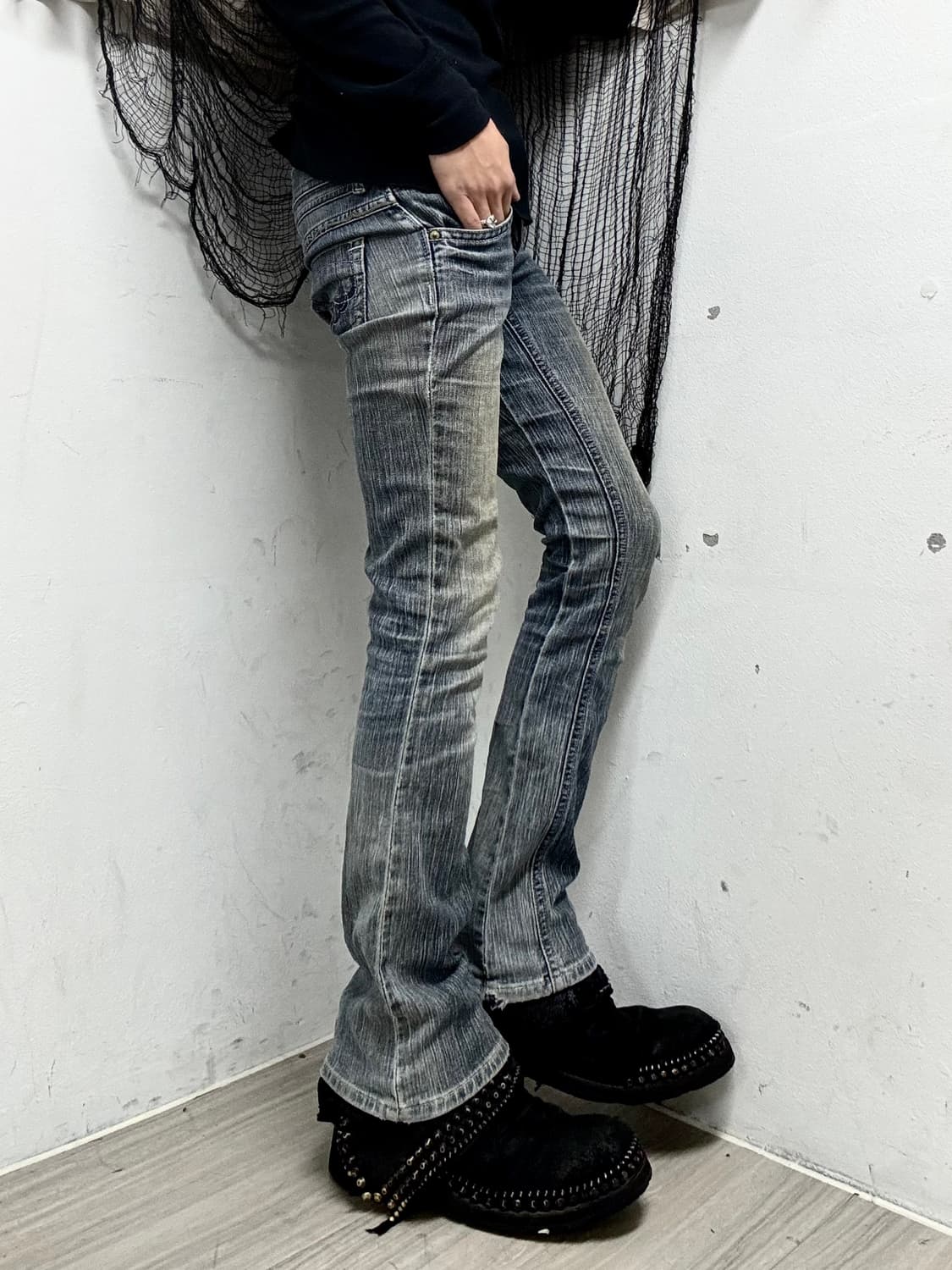 [G-Seventeen]Y2K Washed Boots Cut Pants 상품이미지2