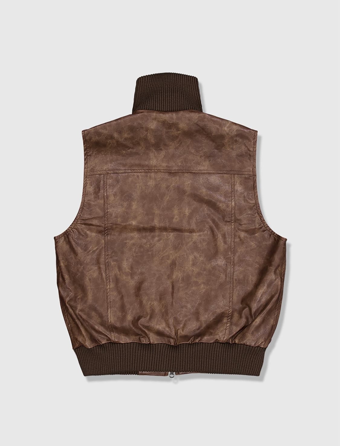 풀오브썬 레더 카고 베스트 브라운 상품이미지3