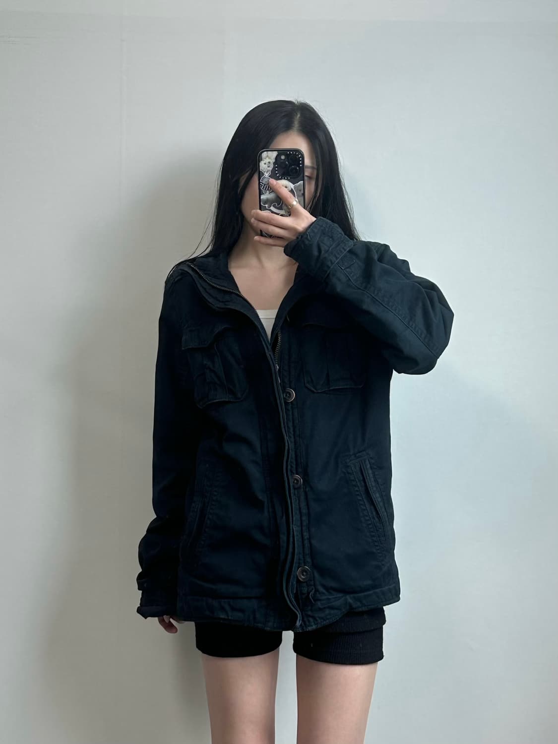 아베크롬비 y2k 와투케 네이비 필드 자켓 상품이미지1