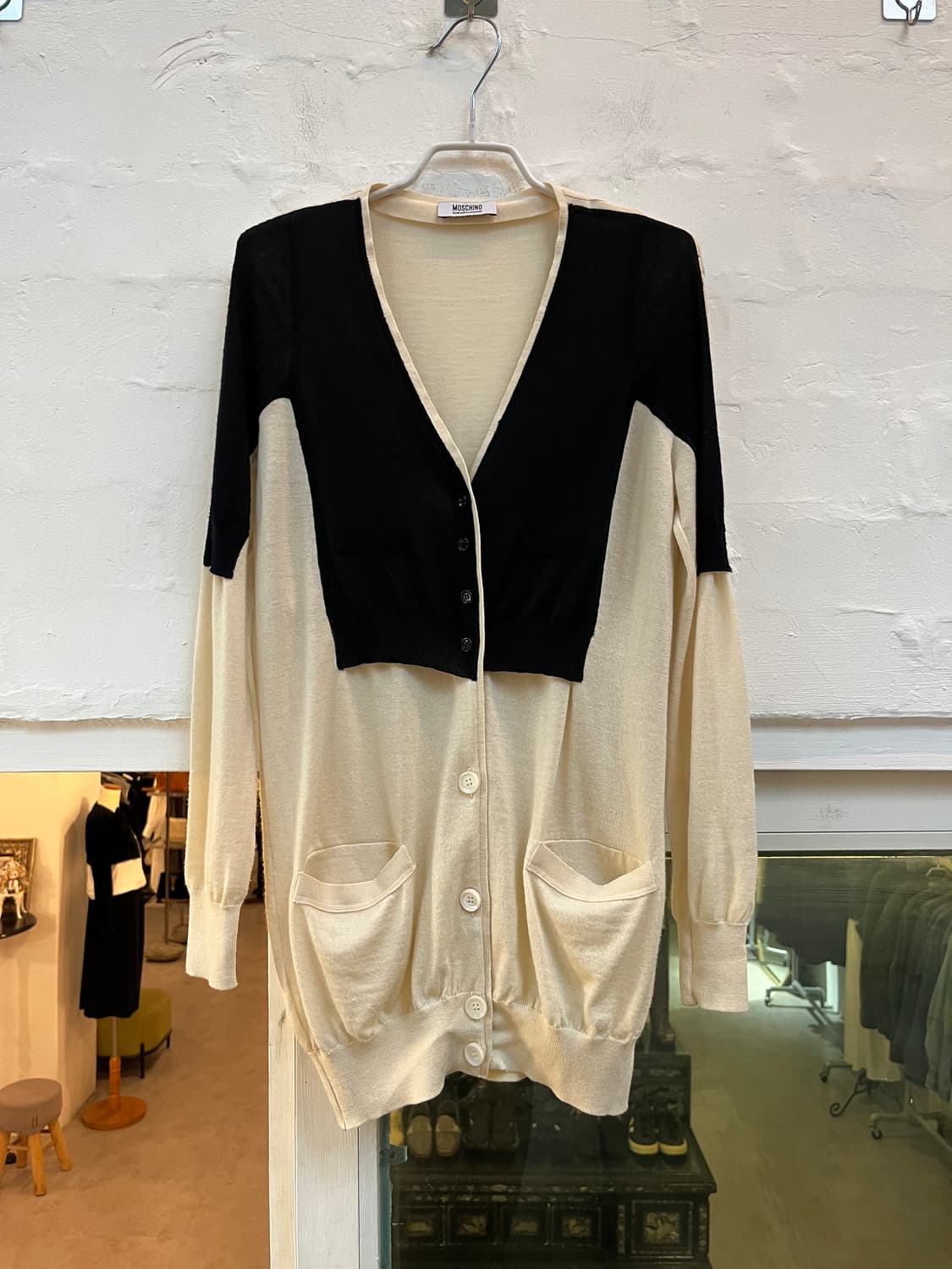 Moschino virgin wool 패턴 가디건 85 상품이미지1